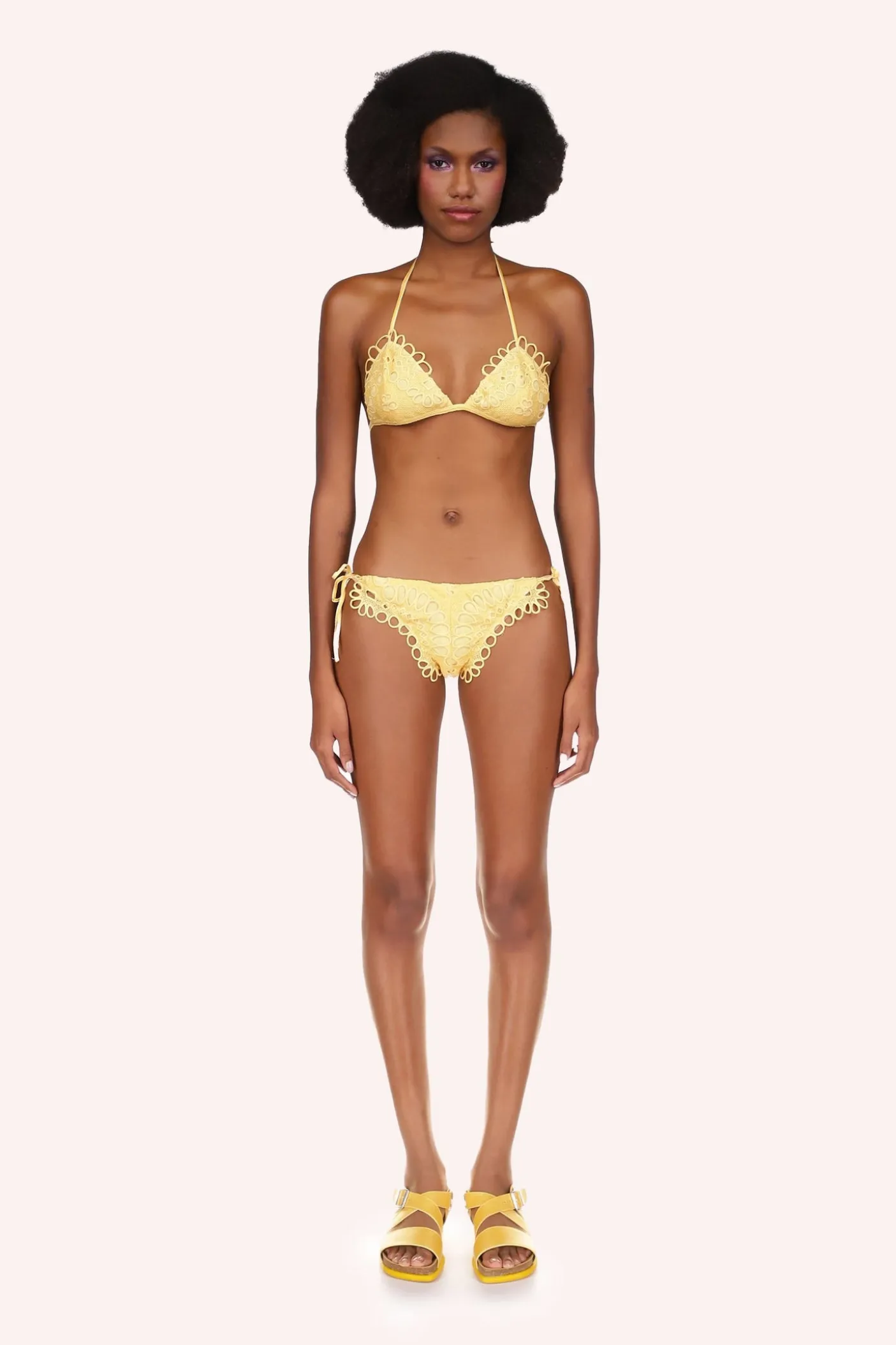 Eyelet Bikini Set