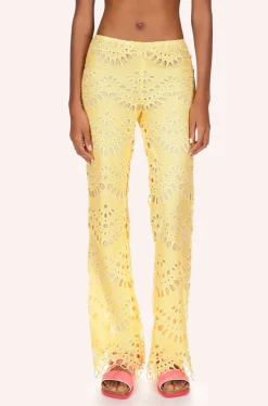 Eyelet Pants