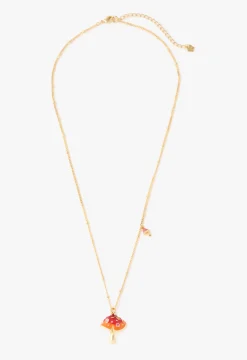 Fairytale Mushroom Necklace - Gold
