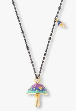 Fairytale Mushroom Necklace - Gunmetal