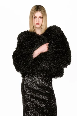 Faux Curly Lamb Fur Jacket