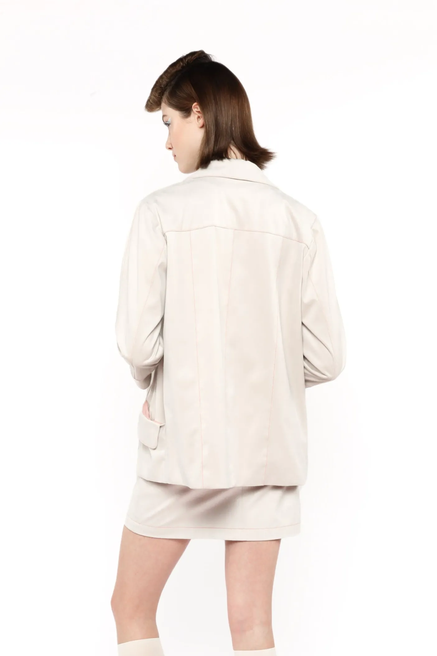 Faux Suede Coat