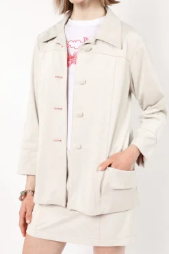 Faux Suede Coat