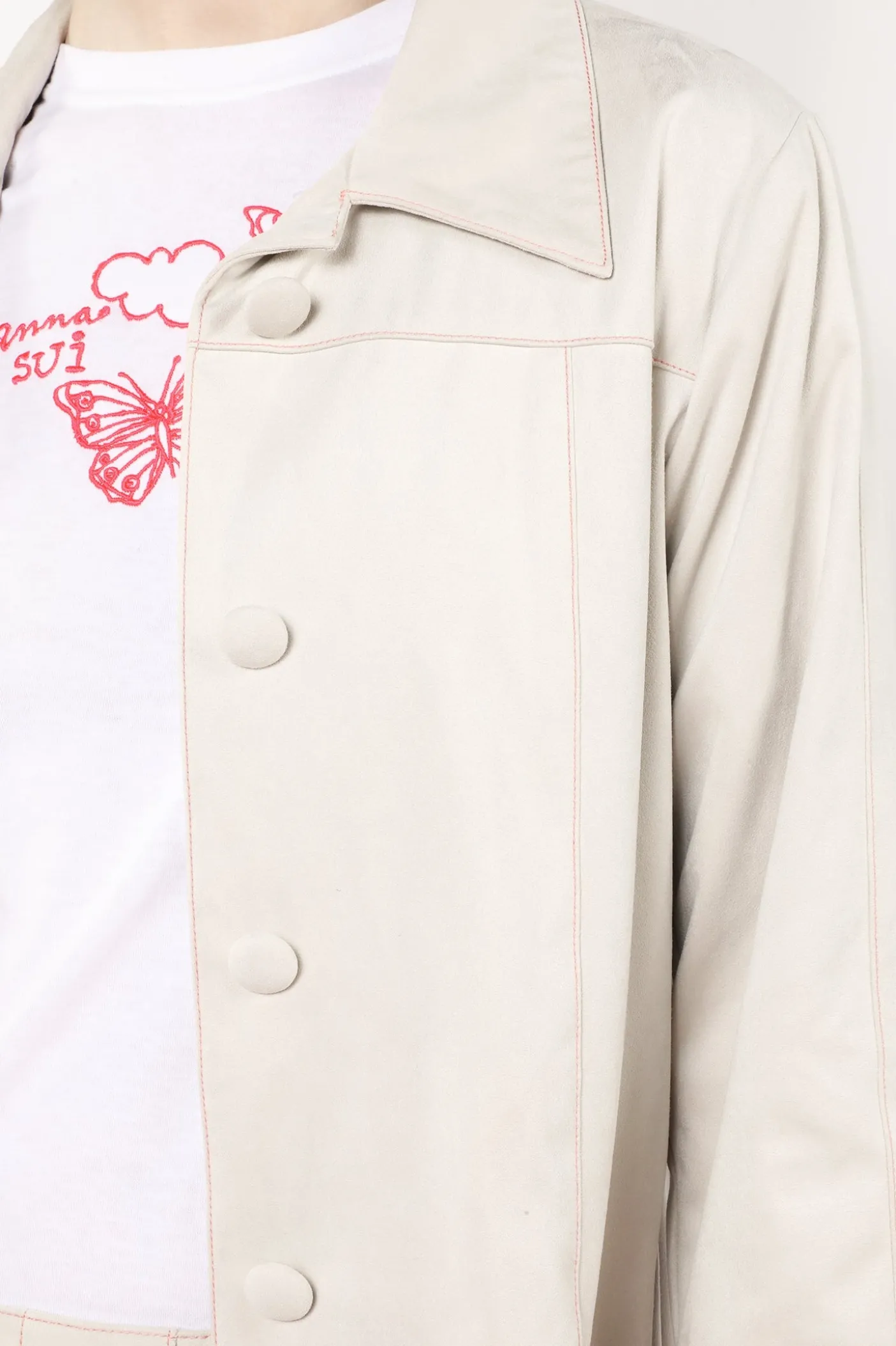 Faux Suede Coat