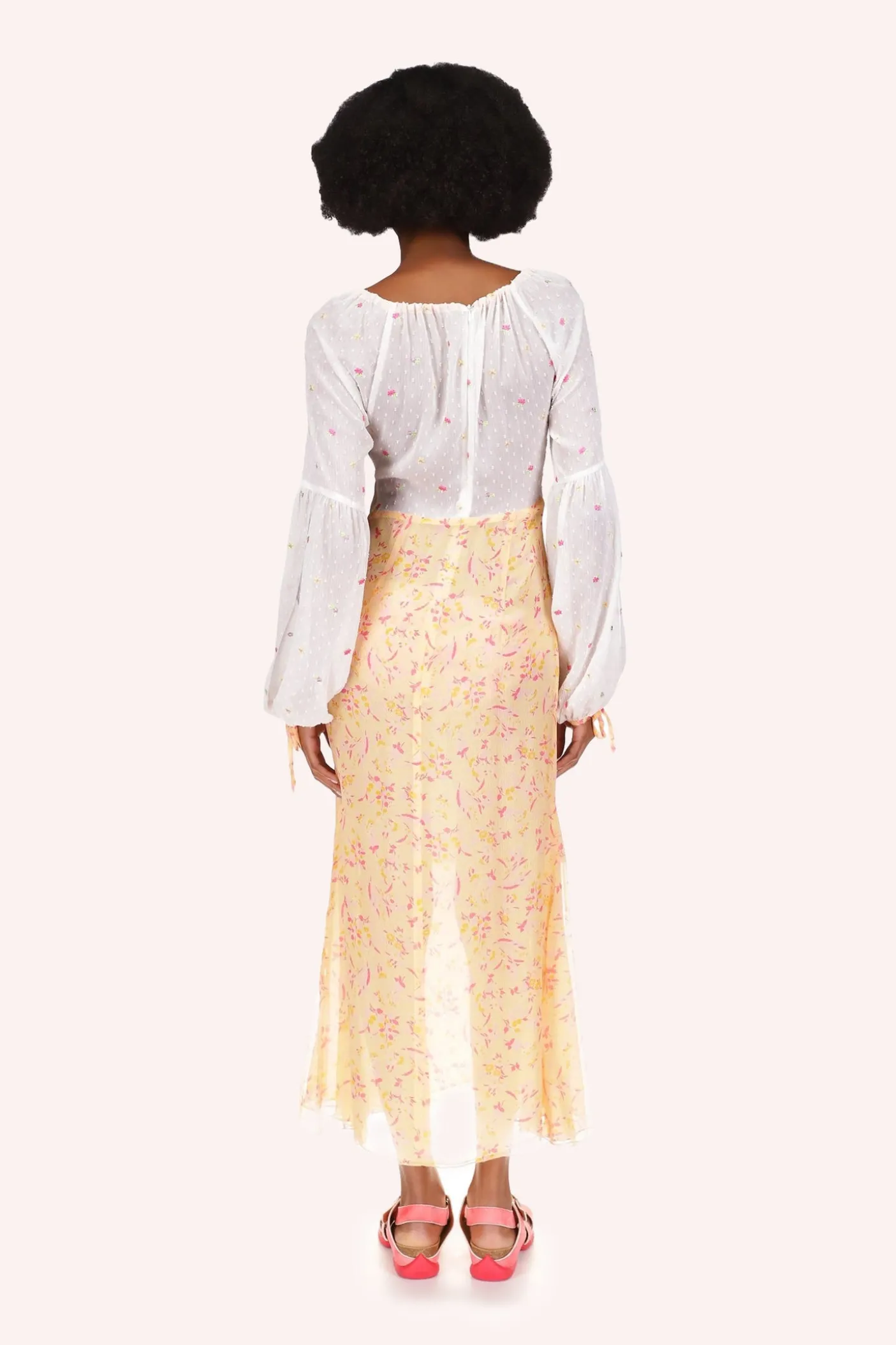 Floral Swiss Dot & Arcadia Blossom Princess Dress