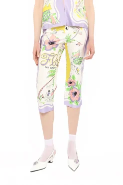 Florida Cotton Sateen Capri Pants
