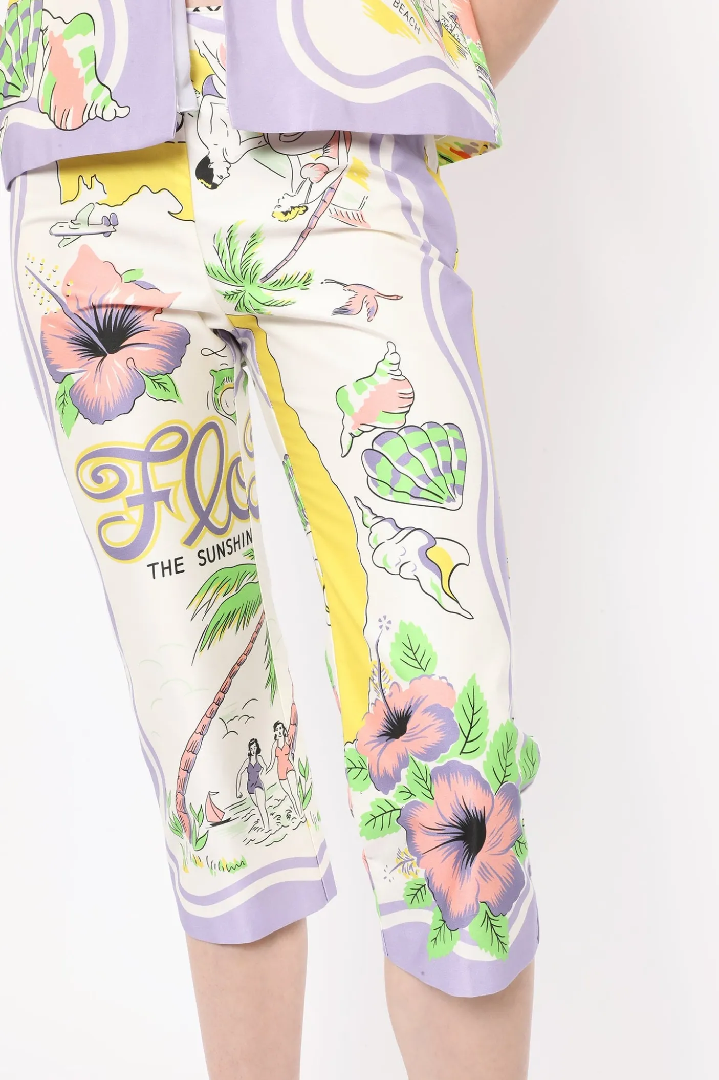 Florida Cotton Sateen Capri Pants