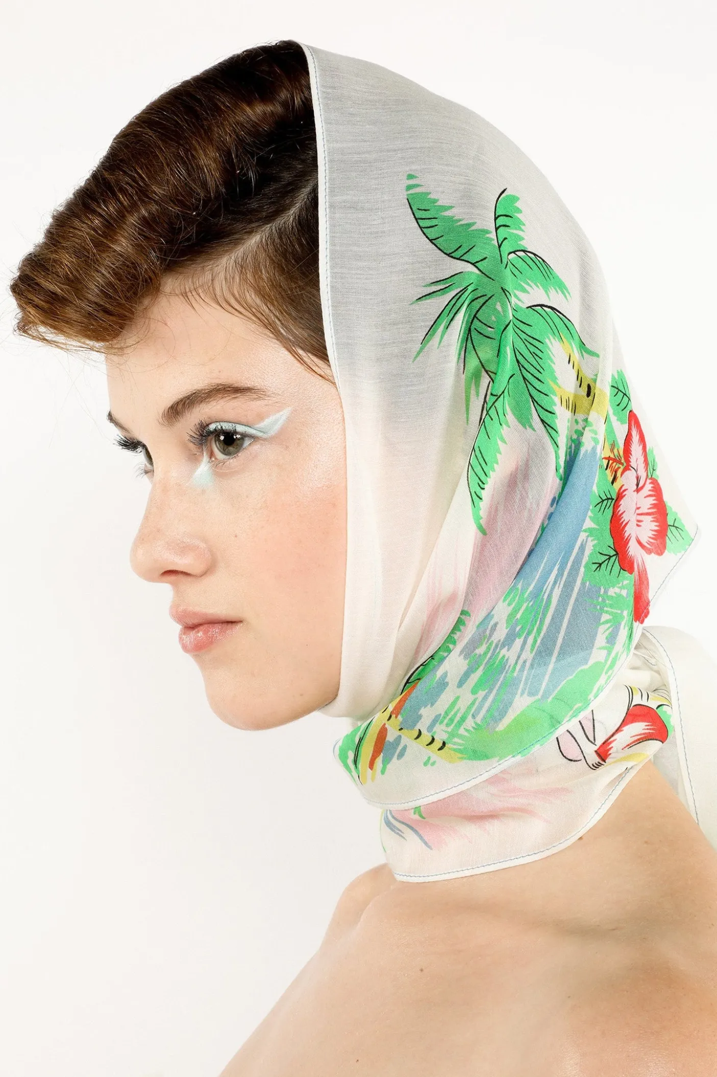 Florida Silk Voile Long Scarf