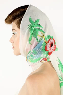 Florida Silk Voile Long Scarf