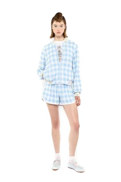 Gingham Terry Shorts