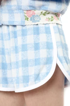 Gingham Terry Shorts