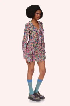 Giverny Combo Ruffled Tunic