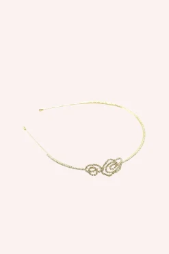 Gold Rose Cutout Flower Headband
