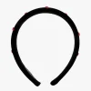 Heartfelt Velvet Headband- Black