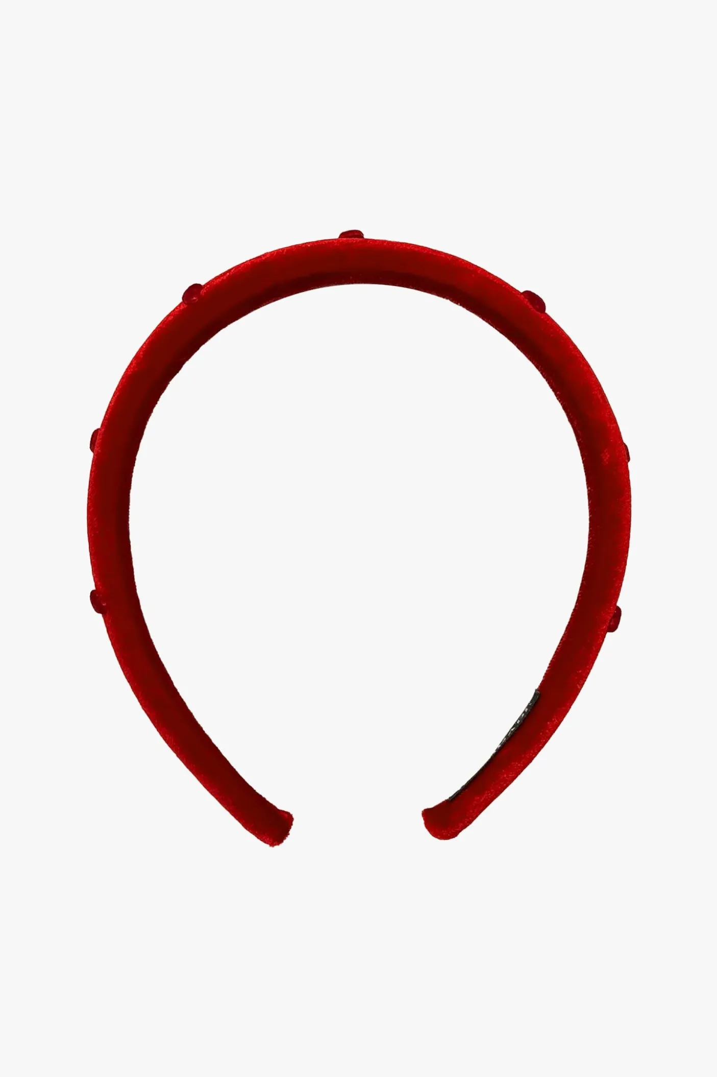 Heartfelt Velvet Headband- Red