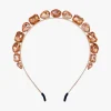 Jeweled Rose Gold Crown Headband