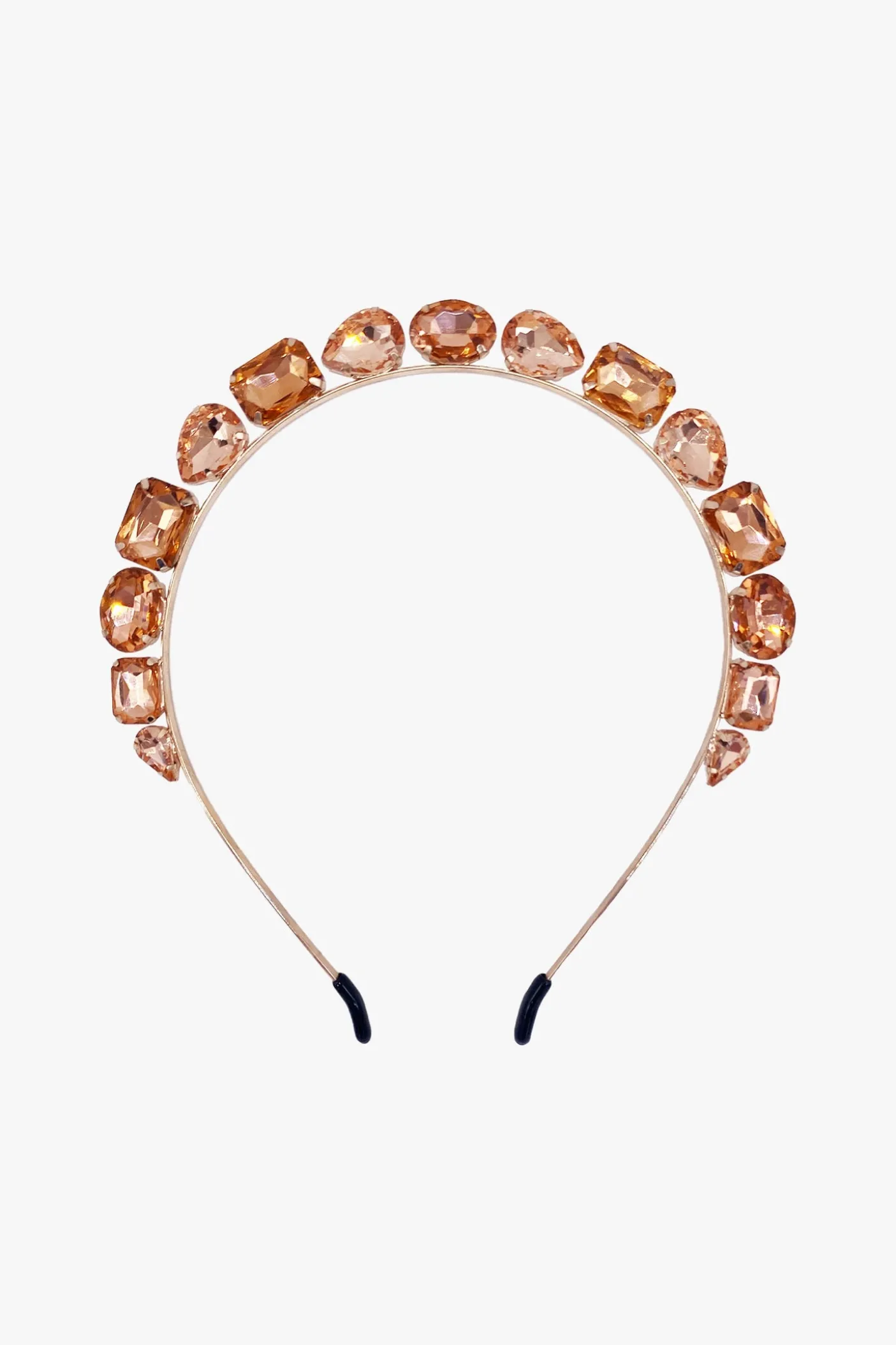 Jeweled Rose Gold Crown Headband