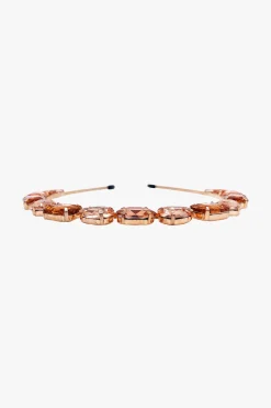 Jeweled Rose Gold Crown Headband