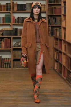John Fluevog x Anna Sui Marmalade Tweed Slingback