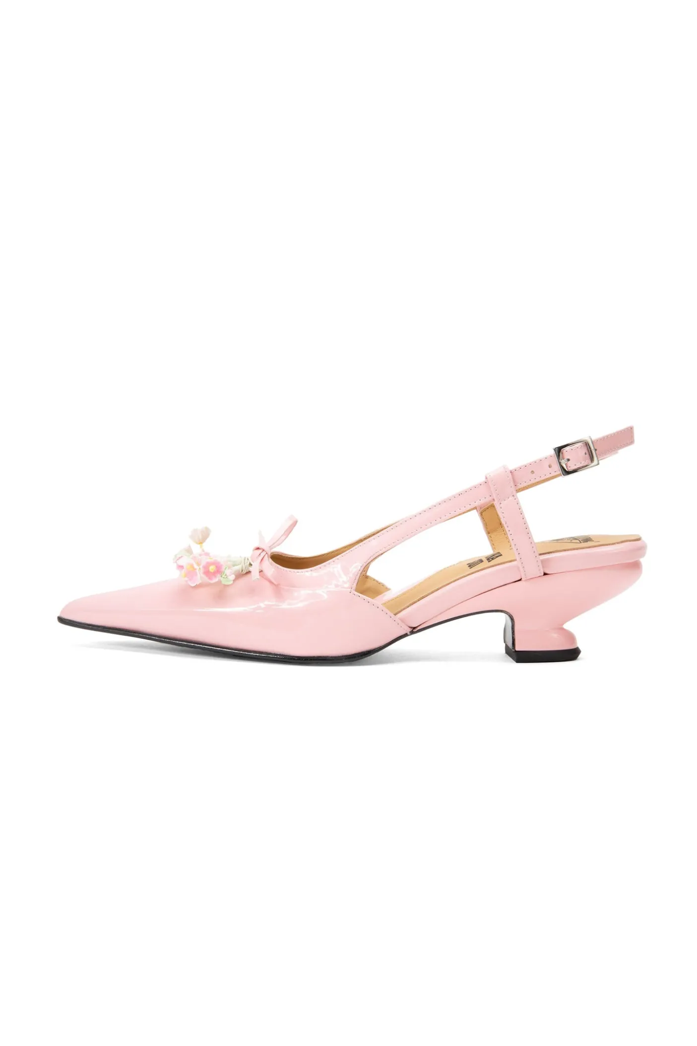 John Fluevog x Anna Sui Slingback Heels- Pink