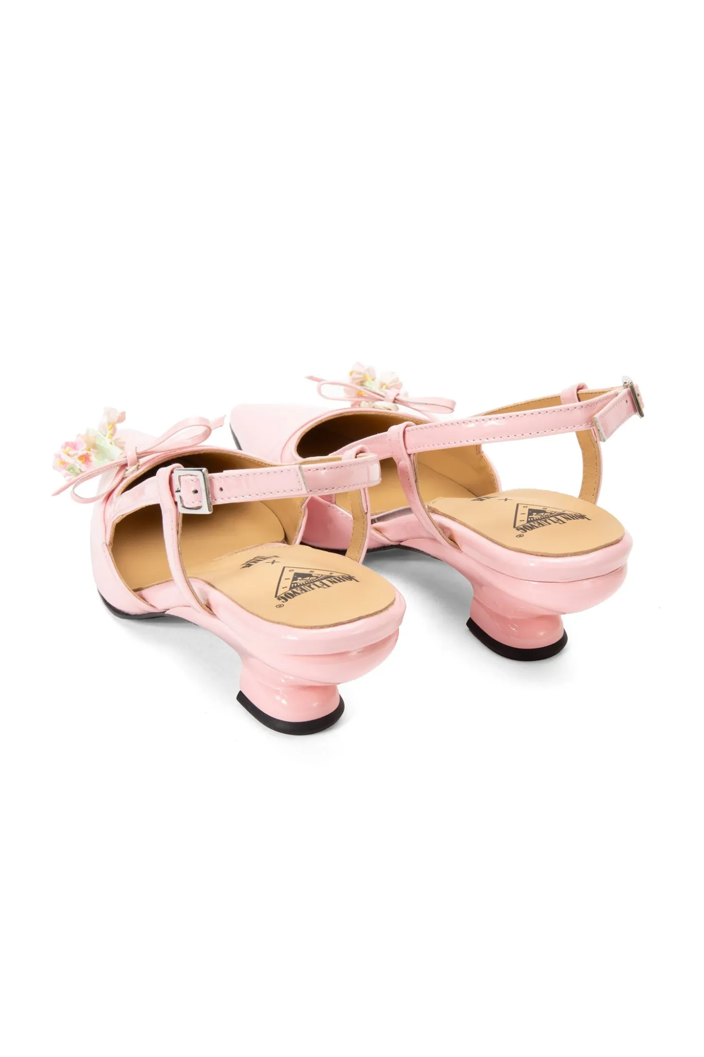 John Fluevog x Anna Sui Slingback Heels- Pink