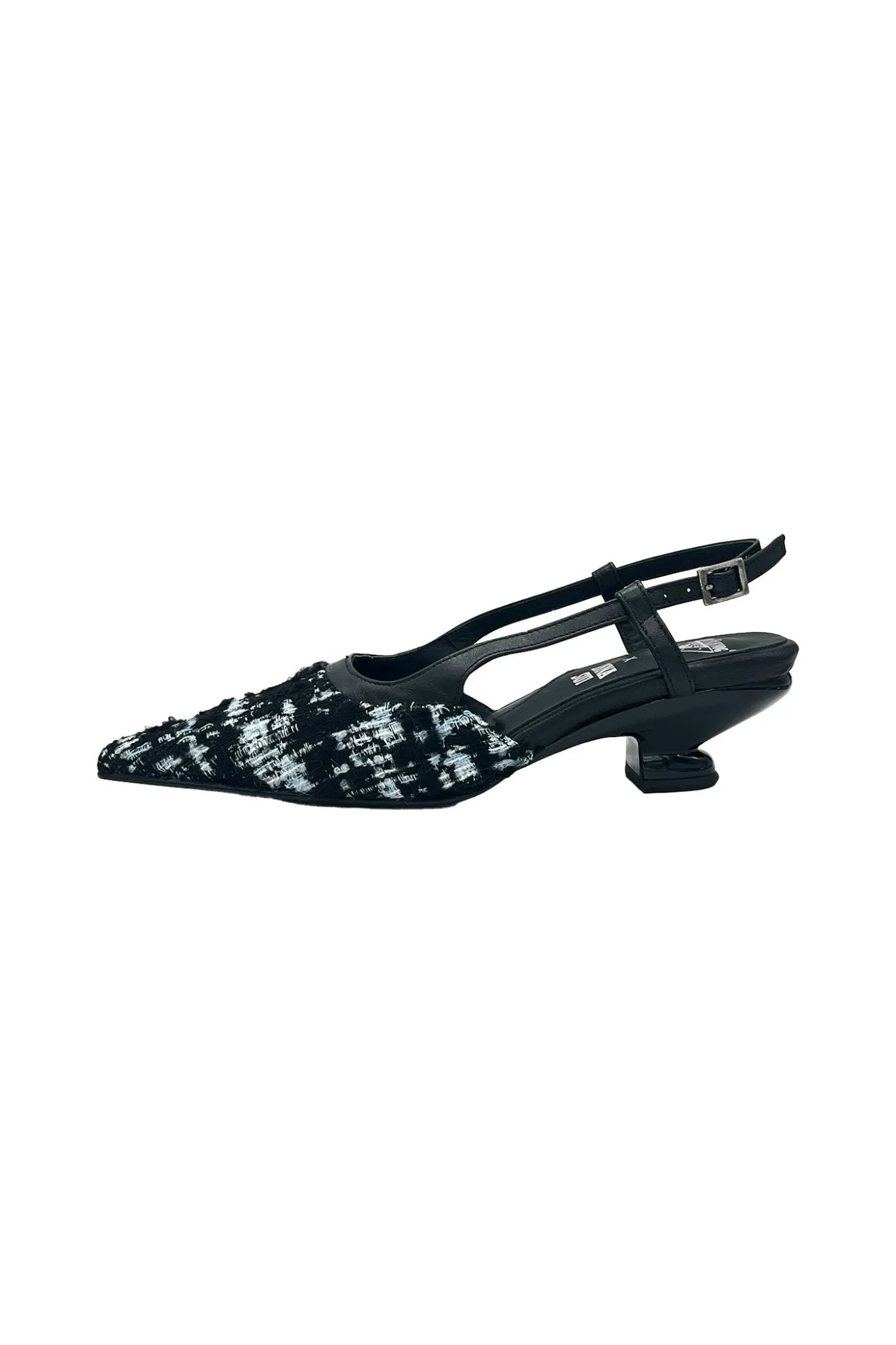 John Fluevog x Anna Sui Tweed Slingback