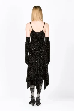 Jubilee Velvet Godet Dress