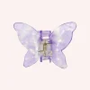 Large Gemstone Butterfly Jaw Clip Lavender