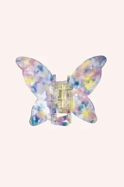 Large Gemstone Butterfly Jaw Clip Rainbow