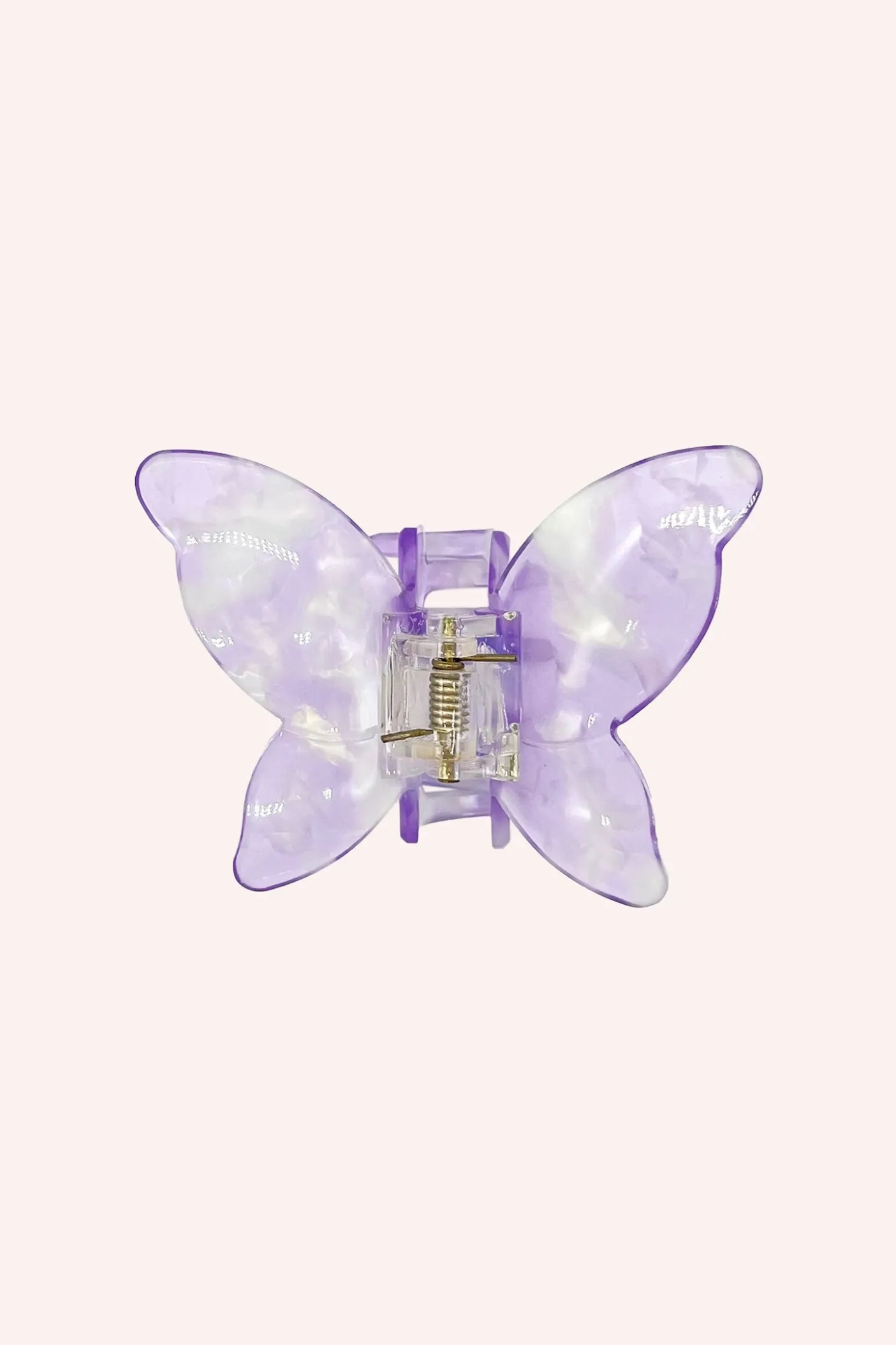 Large Gemstone Butterfly Jaw Clip Lavender