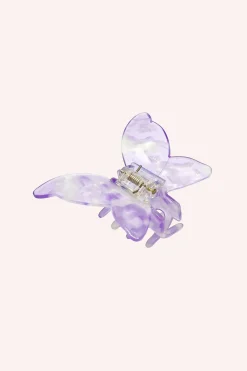 Large Gemstone Butterfly Jaw Clip Lavender