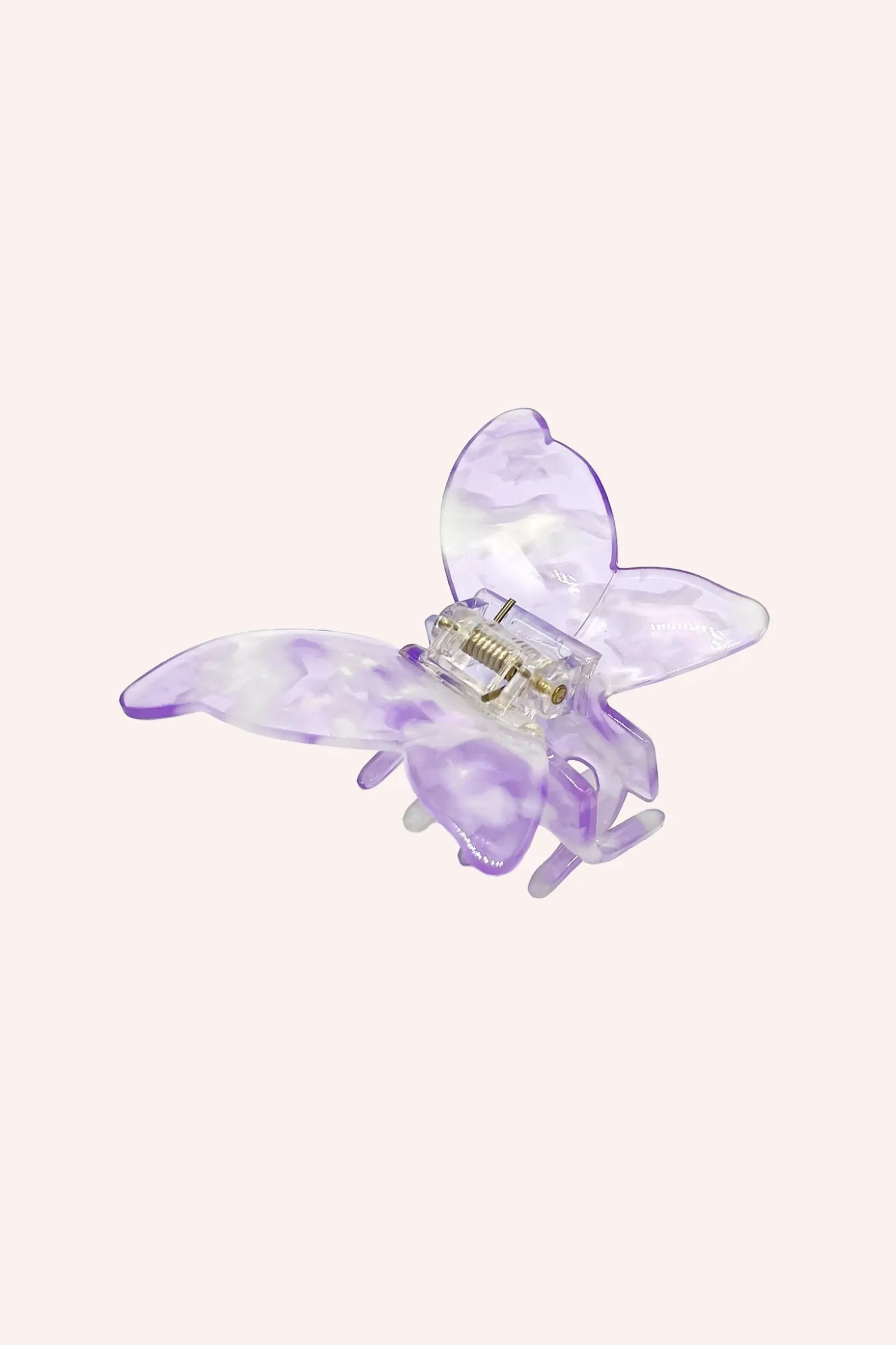 Large Gemstone Butterfly Jaw Clip Lavender