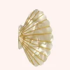 Large Ivory Pastel Sea Shell Jaw Clip