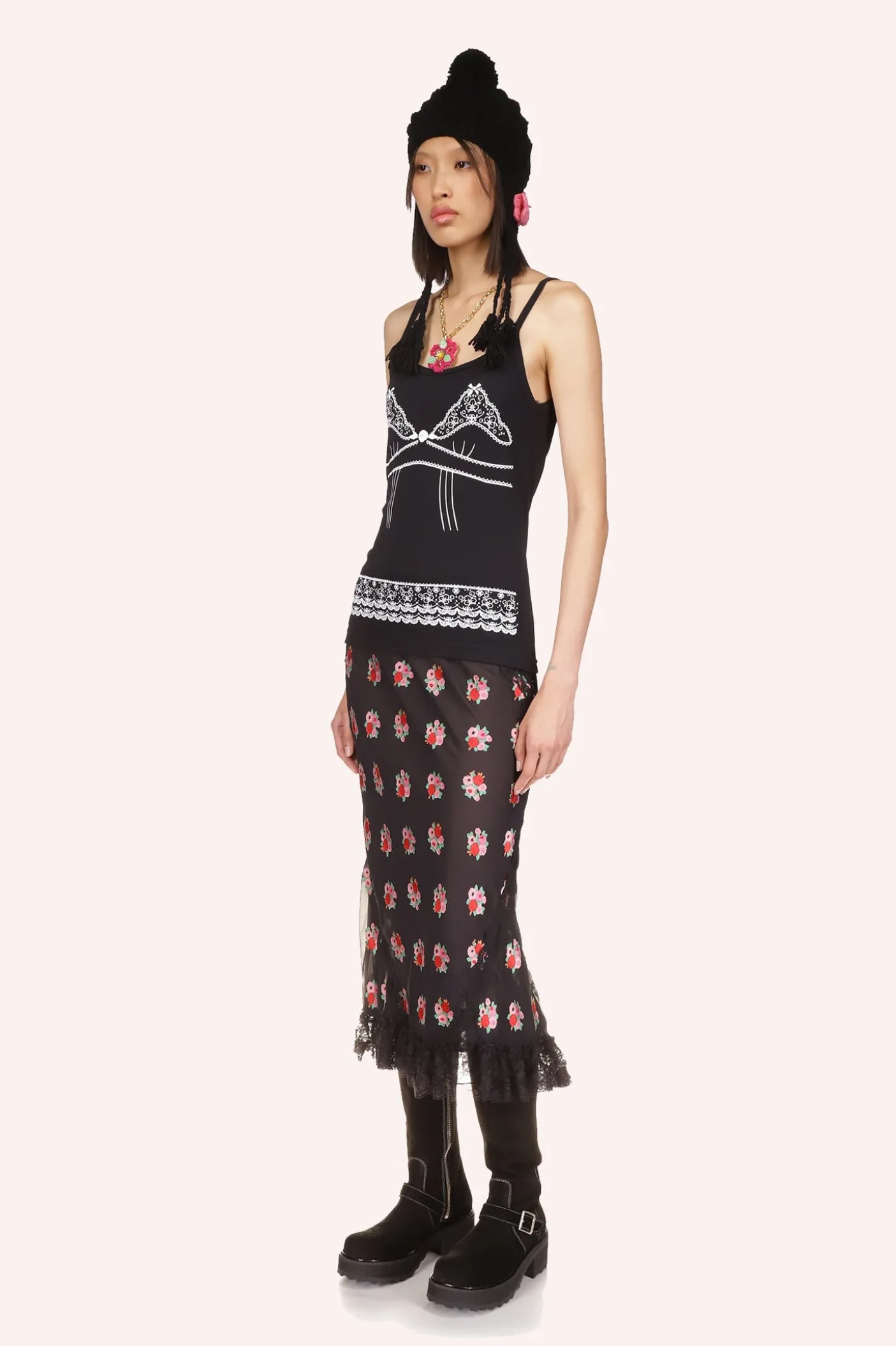 Lingerie Printed Tank Top