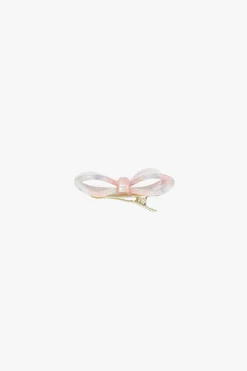 Love Puff Bow Side Clamp- Pastel Mix