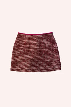 Lurex Tweed Mini Skirt