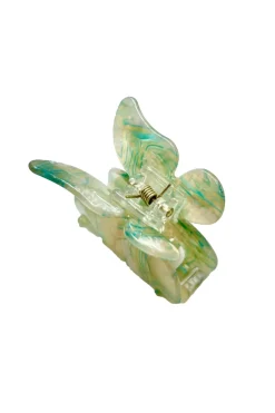 Medium Gemstone Butterfly Jaw Clip Verde Mare