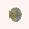 Medium Lavender Aqua Pastel Sea Shell Jaw Clip