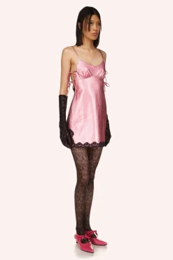 Metallic Faux Leather Mini Dress