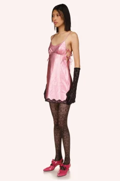 Metallic Faux Leather Mini Dress