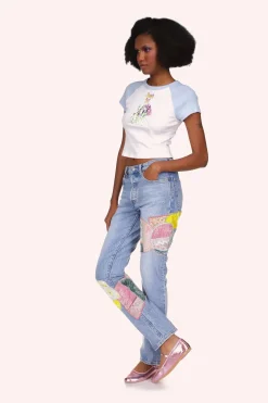Micro Ribbed Raglan Baby Tee