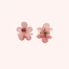 Mini Daisy Claw Clip Pair Pink Rose