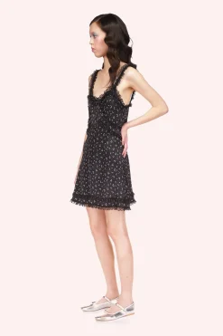 Mini Rosebud Satin Mini Dress