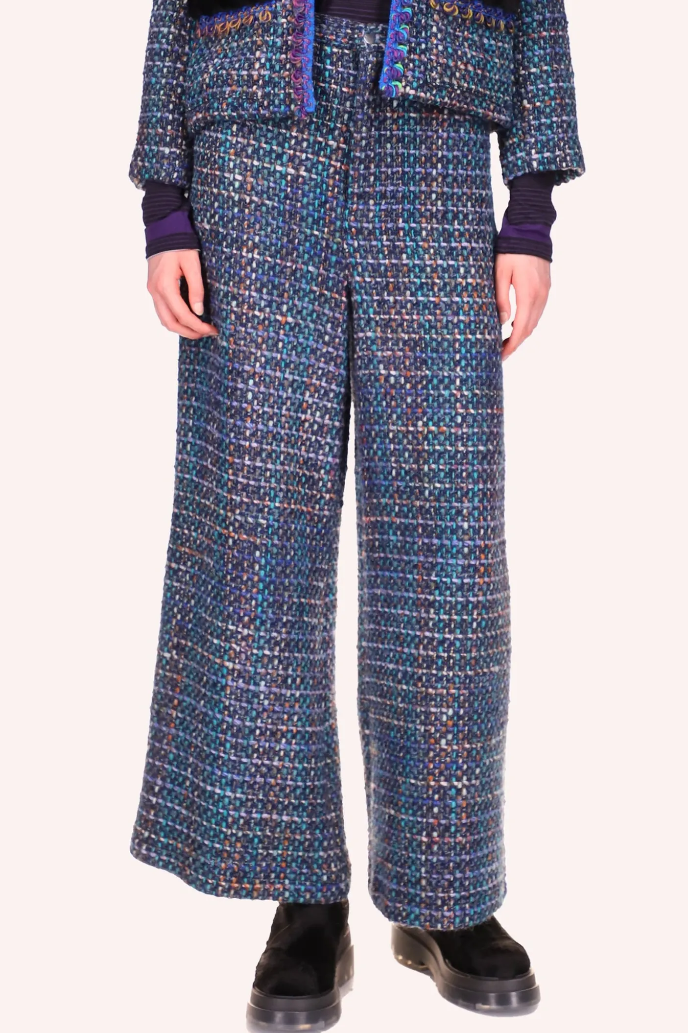 Multi Tweed Pants