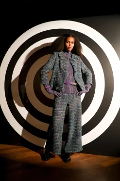 Multi Tweed Pants