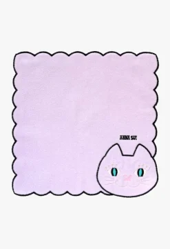 New: Cat Embroidery Washcloth