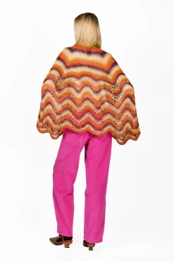 Ombre Hand Crochet Cape
