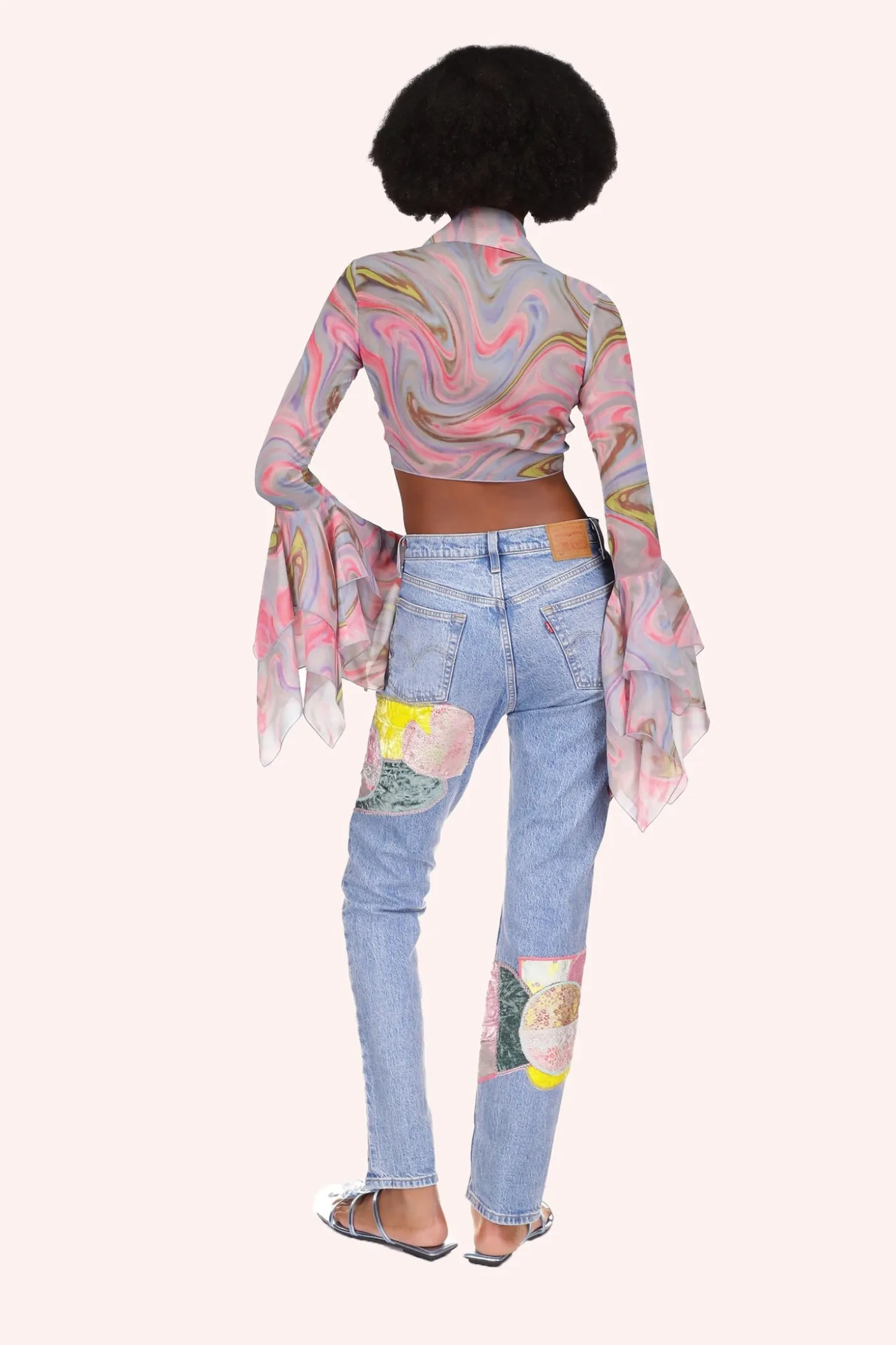 ONLINE EXCLUSIVE: Arabesque Chiffon Tie Top