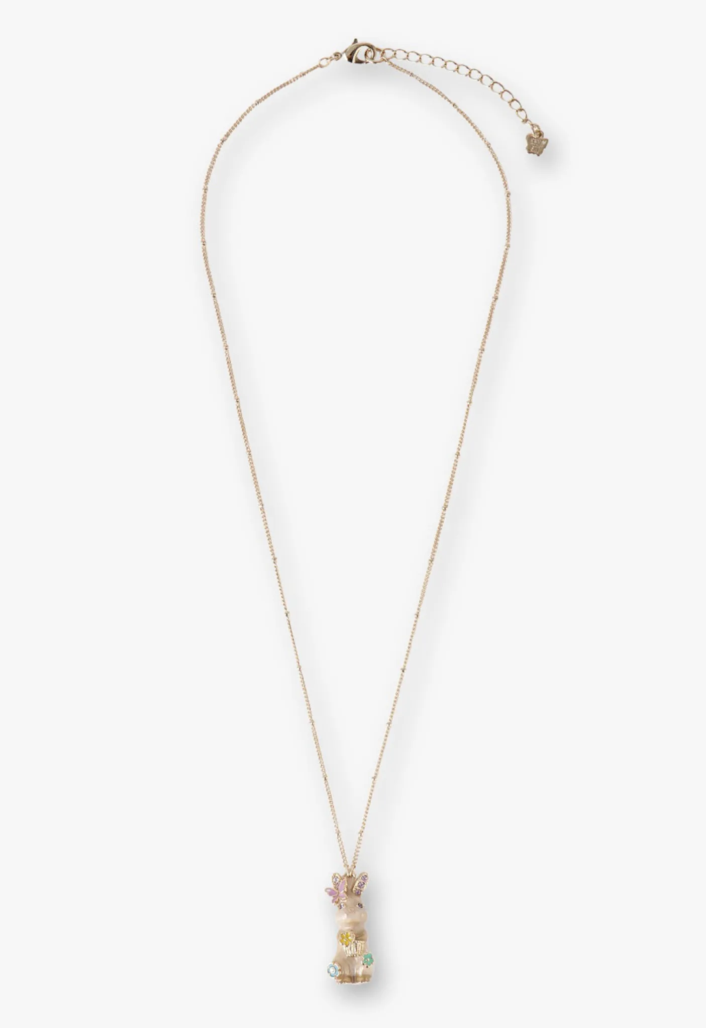 Pastel Bunny Charm Necklace