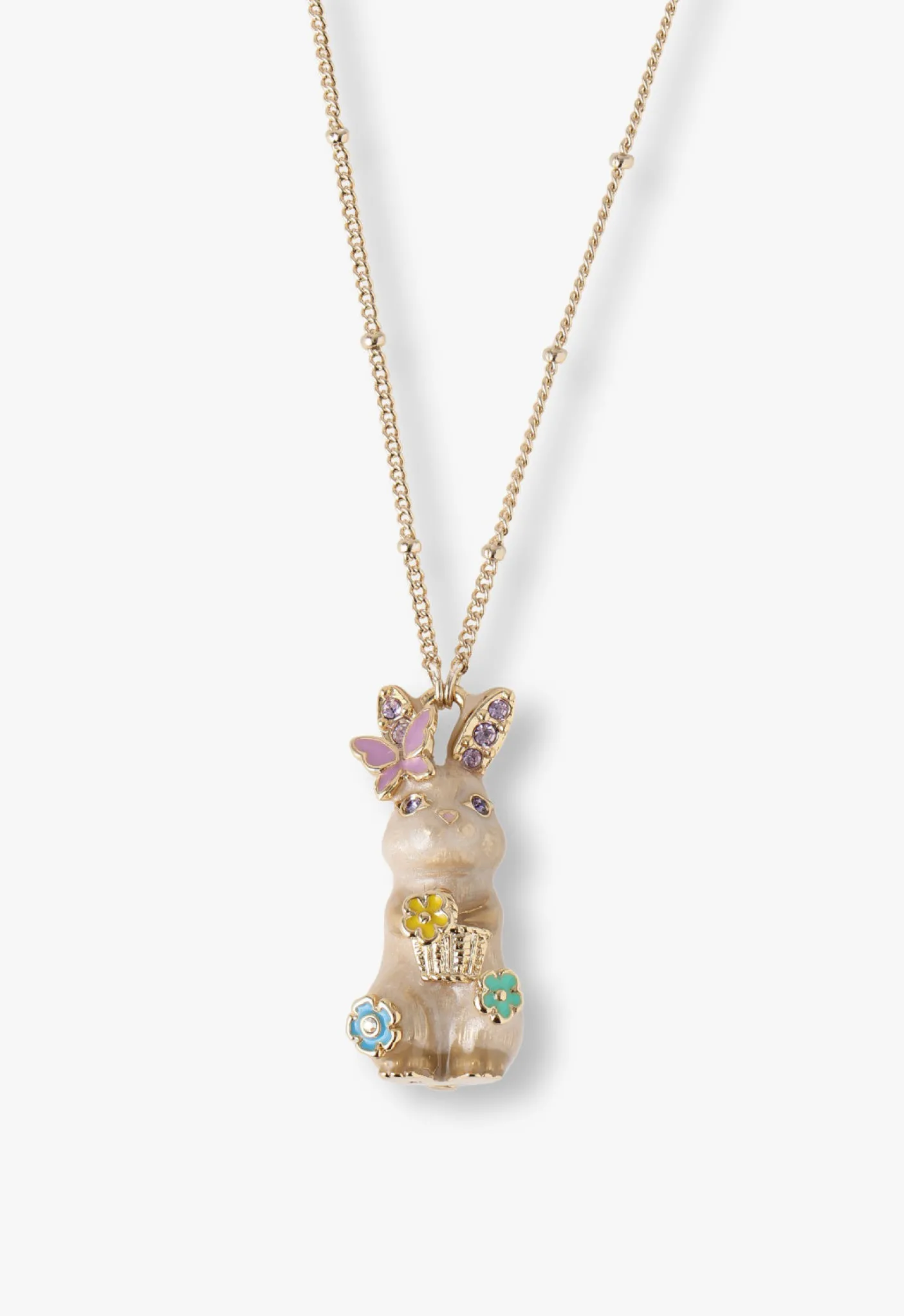 Pastel Bunny Charm Necklace